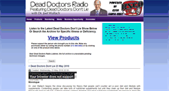 Desktop Screenshot of deaddoctorsradio.com