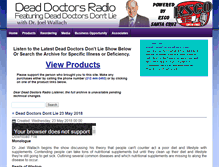 Tablet Screenshot of deaddoctorsradio.com